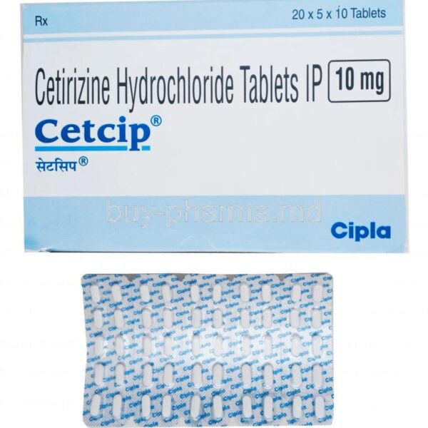 Cetcip Tablet - 50 Tablets For Allergic conditions