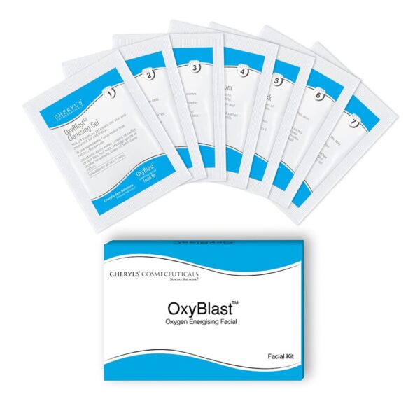 Cheryl's Cosmeceuticals Oxyblast: Facial Kit With 7 Step Sachets for Radiant and Glowing Skin - 24.5gm