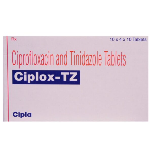Ciplox TZ Tablet - 10 Tablets for Bacterial parasitic infections