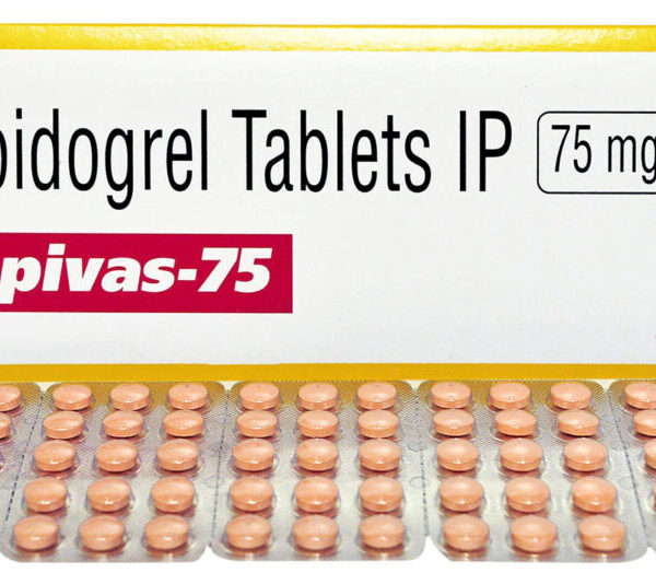 Clopivas 75 mg Tablet - 15 Tablets For heart attack and stroke