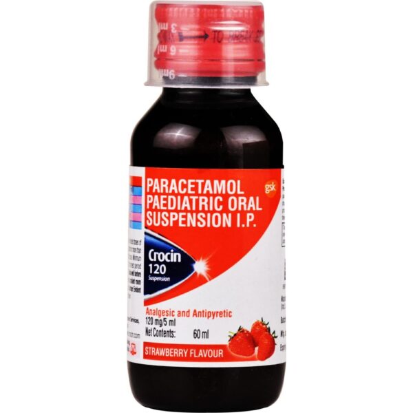 Crocin 120 Suspension Strawberry - 60 ml