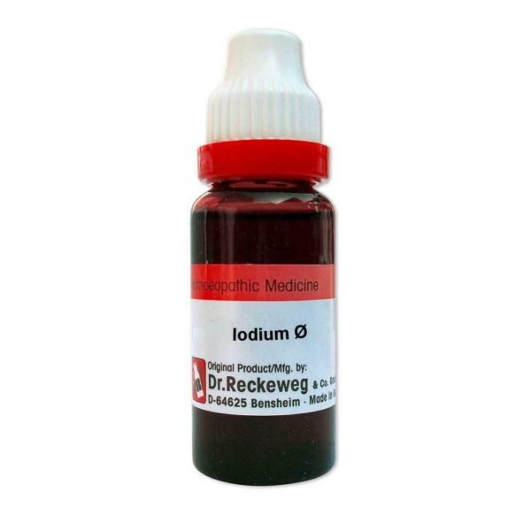 Dr Reckeweg  Iodium Mother Tincture ( Q ) 20ML for headache vertigo cough