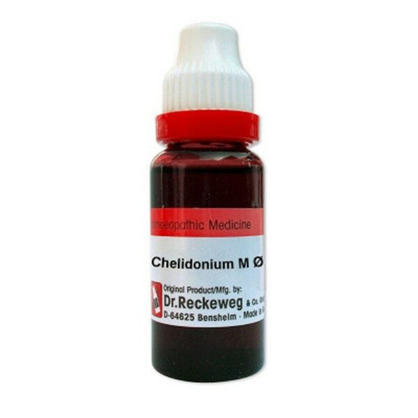 Dr.Reckeweg Chelidonium Majus Mother Tincture 1X (Q) (20ml) for digestion vomiting nausea