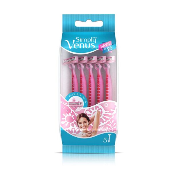 Gillette Venus Simply Venus Pink Hair Removal for Women - 5 razors