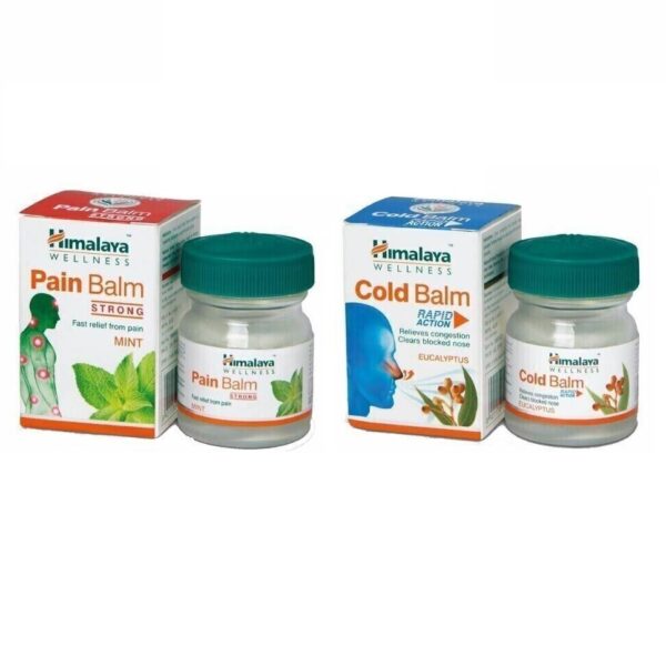 Himalaya Pain Balm + Cold Balm (45 gm each) For Rapid Action Congestion