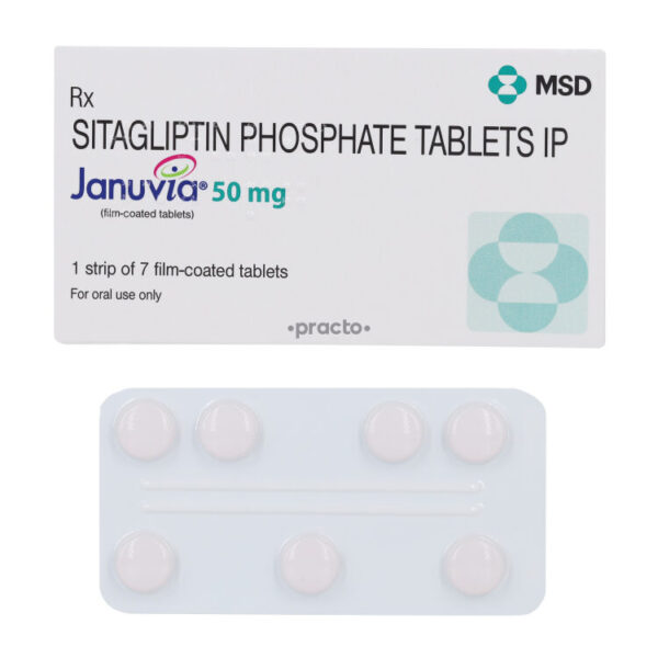 Januvia 50mg - 7 Tablet For used to treat type 2 diabetes mellitus