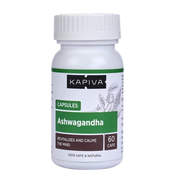 KAPIVA ASHWAGANDHA CAPSULES 60 CAPS for common cold, cough, irritable mood
