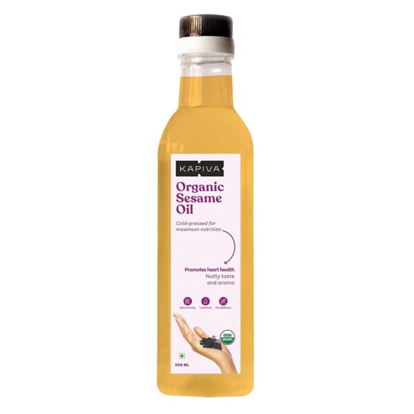 Kapiva Organic Sesame Oil 500 ml for arthritis, blood circulation