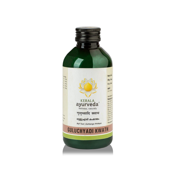 Kerala Ayurveda Guluchyadi Kwath 200 Ml for bleeding disorders, pain, burning sensation, arthritis