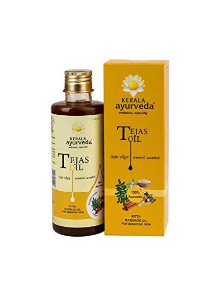 Kerala Ayurveda Tejas massage Oil for sensitive skin 200 ml for arthritis, burning sensation, joint pain