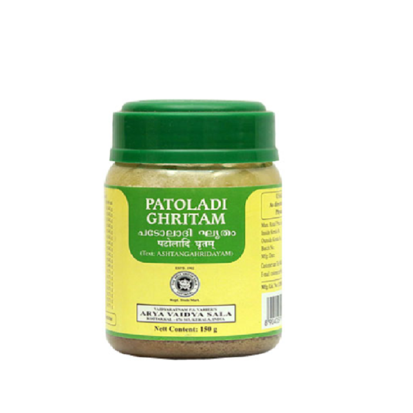 Kottakkal Ayurveda Patoladi Ghritam 150gm for  Ear Disease Throat Infection Eye Disorders Cataract Night Blindness Anosmia