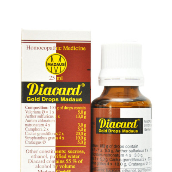 Madaus Diacard Gold Drops (25ml) for heart muscles