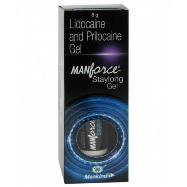 2 X Manforce Staylong Gel 8gm For used to numb the normal, unbroken skin