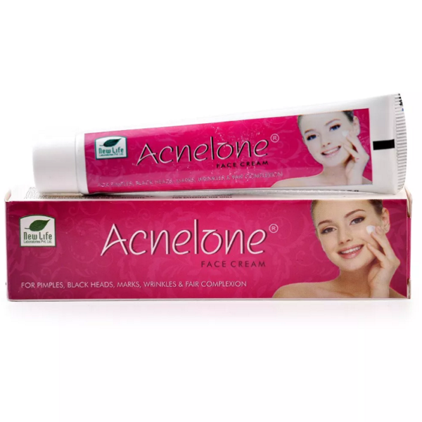 New Life Acnelone Face Cream (25g) For improved complexion, pimples and black heads