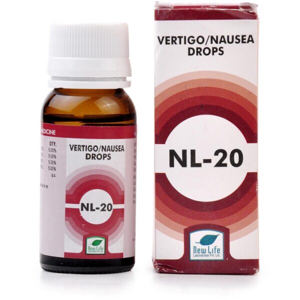 New Life NL-20 (Vertigo and Nausia Drops) (30ml) For Vertigo, Motion Sickness, Car Sickness, Nausea, Vomiting, Headache
