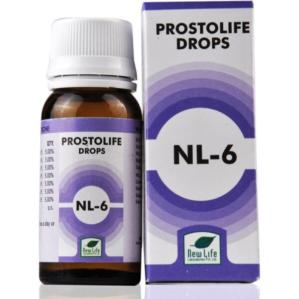 New Life NL-6 (Prostolife Drops) (30ml) For Urine Flow in old age, Frequent, Interrupted, Painful Urination