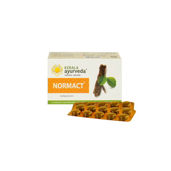 Kerala Ayurveda Normact Tablet 100 Nos for blood pressure, heart diseases