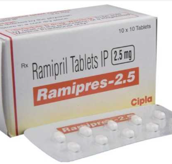 Ramipres 2.5 mg- 10 Tablets for Hypertension high blood pressure