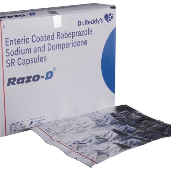 Dr. Reddy's Labs Razo-D Capsule SR 15 Capsule For Acid reflux, Peptic ulcer disease