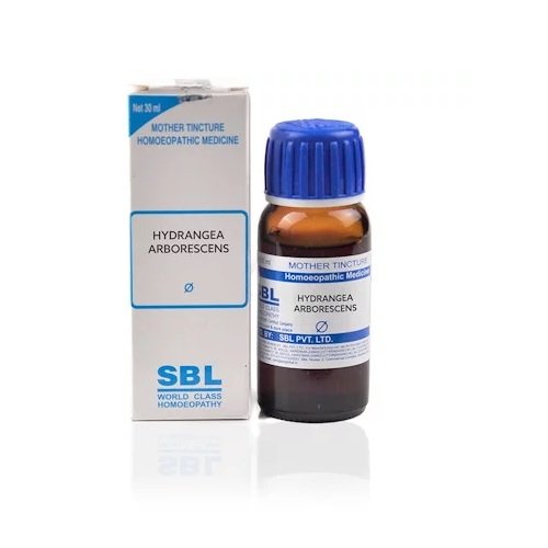 SBL  Hydrangea Arborescens Mother Tincture (Q) 30ml for urinary disorders composition relieves pain