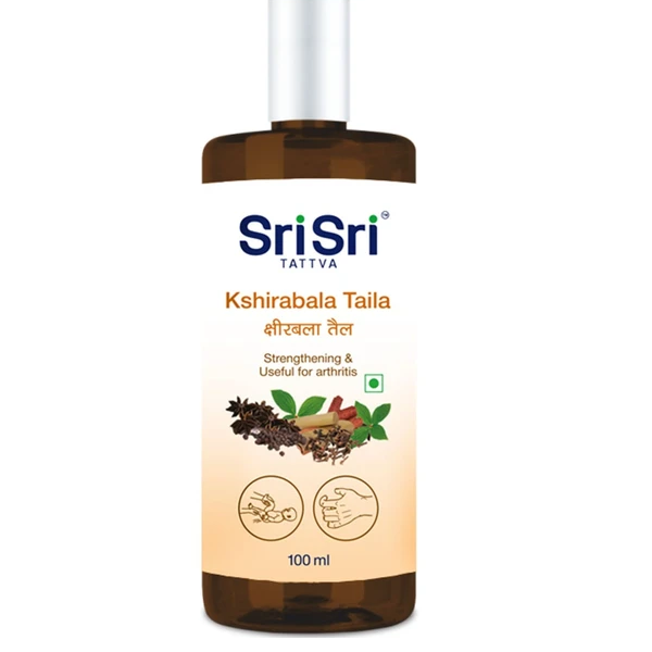 Sri Sri Tattva Ayurvedic Kshirabala Taila - StrengtheningUseful for Arthritis 100ml for joint pain Arthritis