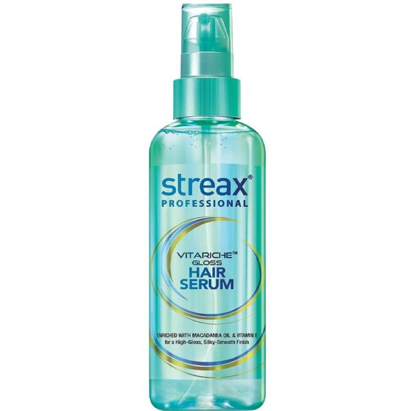 Streax Professional Vitariche Gloss Hair Serum - 100 ml For Gorgeous and Shiny Hair, Everyday Styling, Shine To Hair