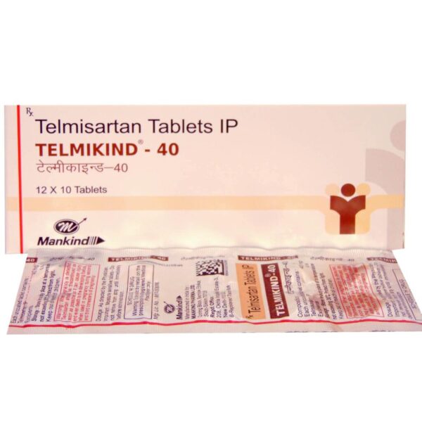 Telmikind 40 mg - 30 Tablets for  Hypertension (high blood pressure)