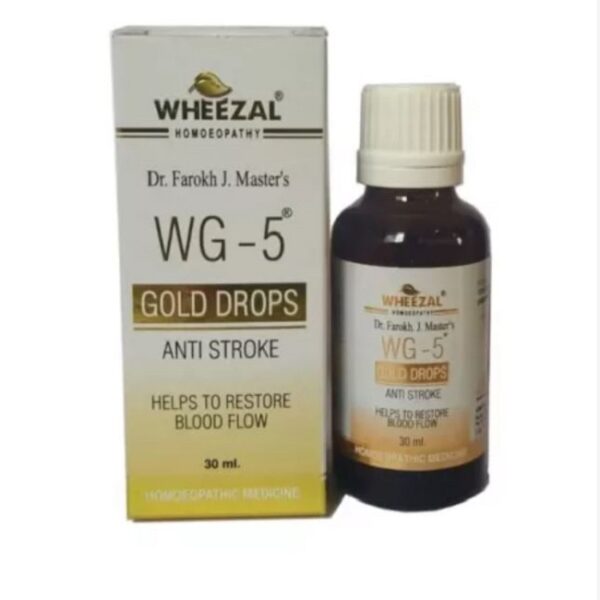 Wheezal WG 5 Gold Drops Anti Stroke (30ml) for brain-related disorders