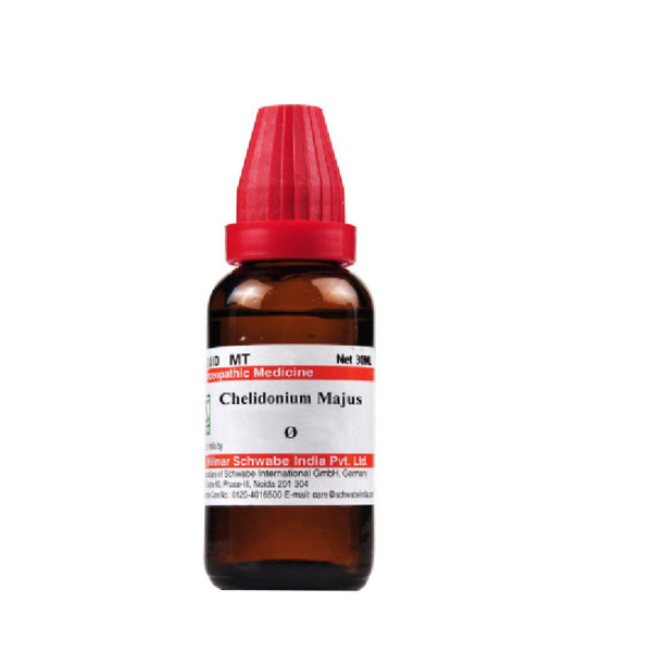 Dr Willmar Schwabe India Homeopathic Chelidonium Majus Mother Tincture 1X (Q) (30ml) for vomiting nausea digestion dry skin anxiety digestion