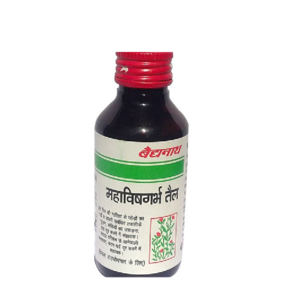 Baidyanath Maha Vishgarbha Tail - 100 ml for pain, stiffness, inflammation of joints, Arthritis, Backache